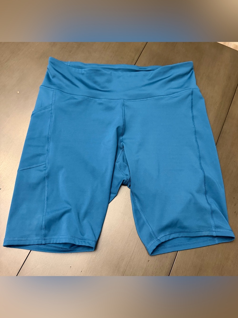Champion Teal Blue Mid-Rise Bike Shorts Size 2X